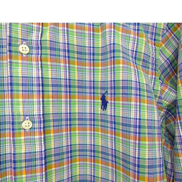 Ralph Lauren Cotton Academia Preppy Office Colorful LS Button Down Men's Sz S - Picture 5 of 7